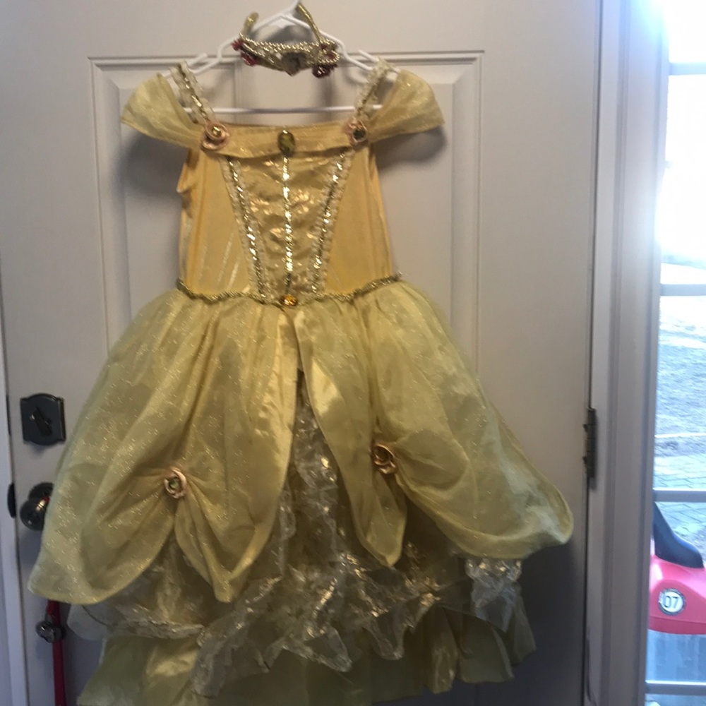 Girls 10 Belle dress Disney princess